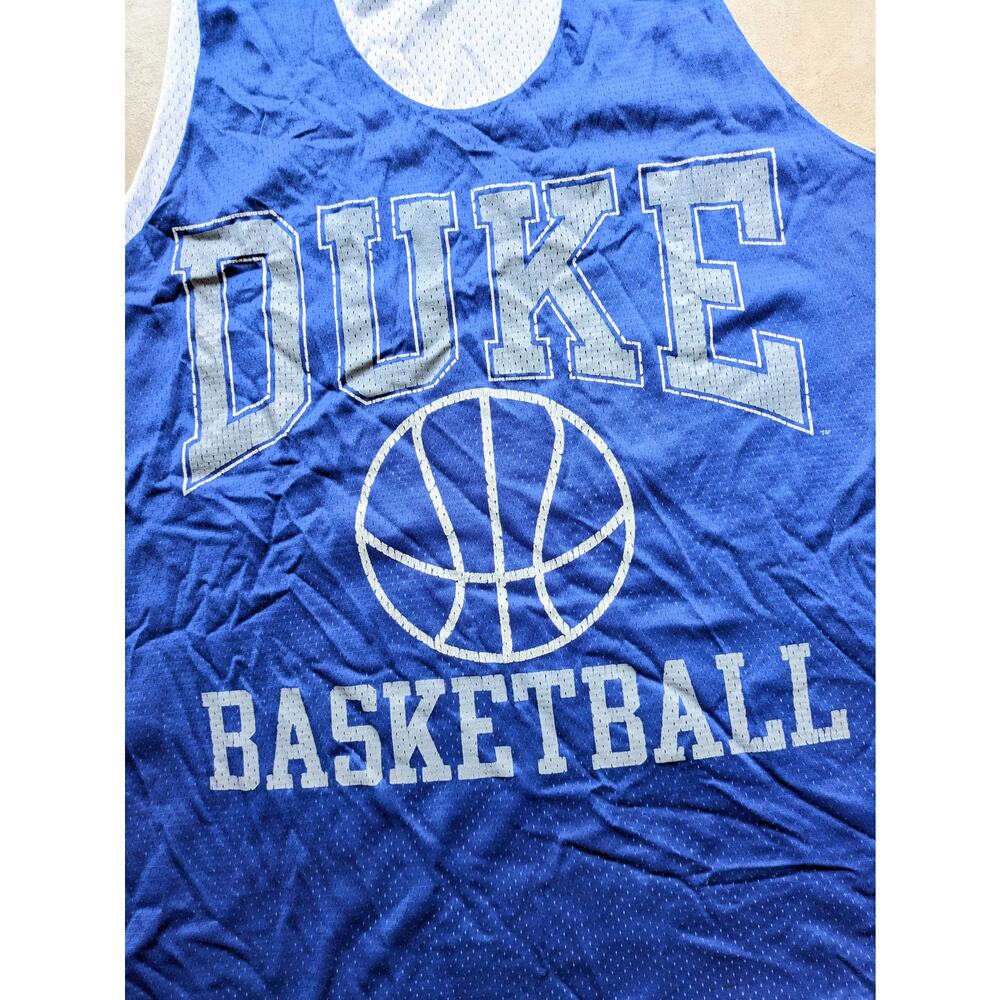 Duke Blue Devils 90s CHAMPION practice basketball jersey L blue NCAA Madness vtg